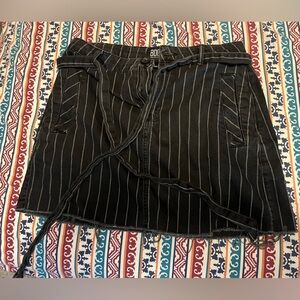 BDG pinstripe denim skirt